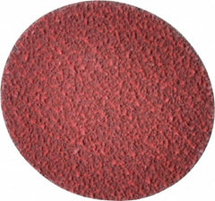 Norton - 2" Disc Diam, 60 Grit, Ceramic Alumina Quick Change Disc - Type R Attaching System, Coated, Red, Medium Grade, 25,000 RPM, R981 Series - Exact Tooling