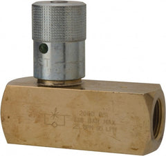 Parker - 25 GPM 3/4 Inlet Brass Hydraulic Control Valve - 3/4-14 Thread - Exact Tooling