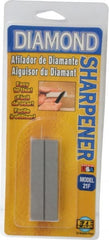 Eze Lap - 3" Long x 1" Wide x 1/4" Thick, Diam ond Sharpening Stone - Flat, 600 Grit, Fine Grade - Exact Tooling