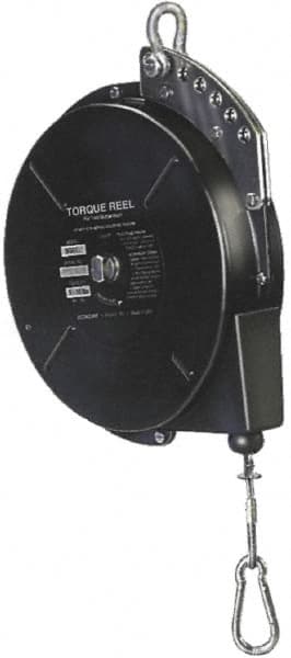 Qualtech - 7 Lb Load Capacity, 15' Travel Distance, Tool Balancer - Steel Cable, Steel Housing, Tension Adjustment, Locking Mechanism - Exact Tooling