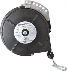 Qualtech - 15 Lb Load Capacity, 15' Travel Distance, Tool Balancer - Steel Cable, Steel Housing, Tension Adjustment, Locking Mechanism - Exact Tooling