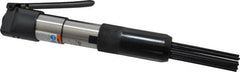 Sioux Tools - 4,000 BPM, 17.78mm Bore Diam, Pneumatic Inline Needle Scaler - 2" Stroke Length, 3.05mm Needle Diam, 5" Needle Length, 6 CFM, 90 psi, 1/4 NPT Inlet - Exact Tooling