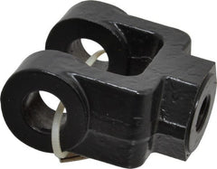 Schrader Bellows - 7/16-20 Thread, Hydraulic Cylinder Female Rod Clevis - 4,250 Lb Capacity - Exact Tooling