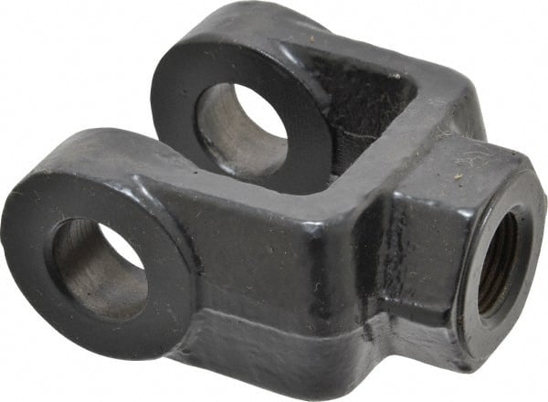 Schrader Bellows - 3/4-16 Thread, Hydraulic Cylinder Female Rod Clevis - 11,200 Lb Capacity - Exact Tooling