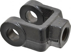 Schrader Bellows - 3/4-16 Thread, Hydraulic Cylinder Female Rod Clevis - 11,200 Lb Capacity - Exact Tooling