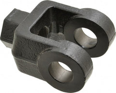 Schrader Bellows - 1-14 Thread, Hydraulic Cylinder Female Rod Clevis - 19,500 Lb Capacity - Exact Tooling
