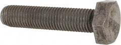 Value Collection - M10x1.25mm Metric Fine, 45mm Length Under Head Hex Head Cap Screw - Fully Threaded, Grade 8.8 Steel, Uncoated, 17mm Hex - Exact Tooling