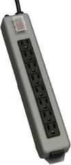 Tripp-Lite - 9 Outlets, 120 VAC15 Amps, 15' Cord, Power Outlet Strip - Keyhole, Tab Mount, 5-15 NEMA Configuration, 13-3/4" Strip - Exact Tooling