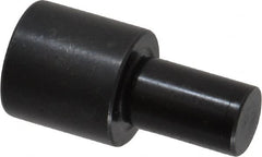 Gibraltar - 1-3/32" OAL, 5/8" Head Height, 5/8" OD, Low Carbon Steel, Ground, Press Fit Rest Button - Black Oxide Coating, 3/8" Pin Diam - Exact Tooling