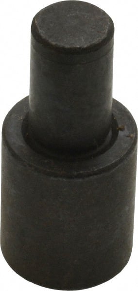 Gibraltar - 1-7/32" OAL, 3/4" Head Height, 5/8" OD, Low Carbon Steel, Ground, Press Fit Rest Button - Black Oxide Coating, 3/8" Pin Diam - Exact Tooling