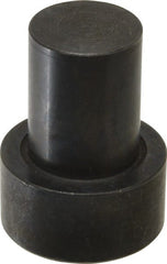 Gibraltar - 1-31/32" OAL, 3/4" Head Height, 1-1/2" OD, Low Carbon Steel, Ground, Press Fit Rest Button - Black Oxide Coating, 1.001" Pin Diam - Exact Tooling