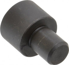 Gibraltar - 1-7/32" OAL, 5/8" Head Height, 7/8" OD, 52100 Steel, Unground, Press Fit Rest Button - Black Oxide Coating, 1/2" Pin Diam - Exact Tooling