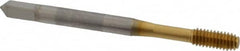 OSG - #8-32 UNC H10 Thread Limit Modified Bottoming Thread Forming Tap - Cobalt, TiN Finish, 2-1/8" OAL, 3/4" Thread Length, Right Hand Thread, Series HY-PRO NRT - Exact Tooling