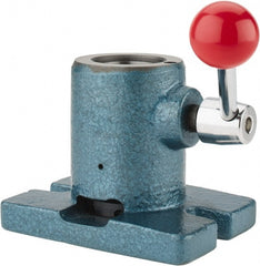 Interstate - Series 5C, Horizontal Standard Collet Holding Fixture - Manually Activated, 3-1/2" Base Diam Width, 3-3/4" High - Exact Tooling