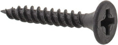 Value Collection - #6, 1" OAL, Phillips Drive Bugle Head, Steel Drywall Screws - Black Phosphate Finish, Grade 1018 - Exact Tooling