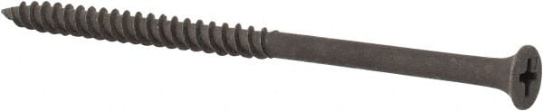 Value Collection - #10, 3-1/2" OAL, Phillips Drive Bugle Head, Steel Drywall Screws - Black Phosphate Finish, Grade 1018 - Exact Tooling