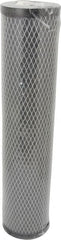 Pentair - 4-1/2" OD, Cellulose Fiber Cartridge Filter - 20-1/8" Long, Reduces Oils - Exact Tooling