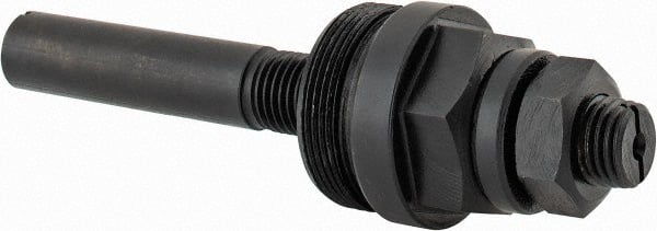 Interstate - 5C Steel Collet Stop - 4 Inch Stud Length, Includes Threaded Rod - Exact Tooling
