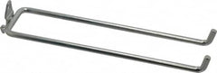 Triton - 1/4" Diam, 8-1/4" Long Double Arm Pegboard Hook - 8-7/8" Projection, 80° Bend, 3/4" Bend Length, Steel - Exact Tooling