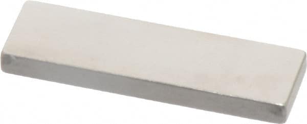 Mitutoyo - 0.11" Rectangular Steel Gage Block - Accuracy Grade 0, Includes Certificate of Inspection - Exact Tooling