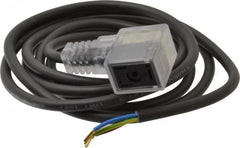 Parker - Solenoid Valve Lighted 3 Pin Connector - 22mm x 6 Ft. Cord - Exact Tooling