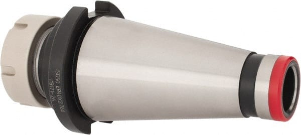 ETM - 1/8" to 1.025" Capacity, 70mm Projection, ISO50 Taper Shank, ER40 Collet Chuck - 2.766 Inch Projection - Exact Tooling