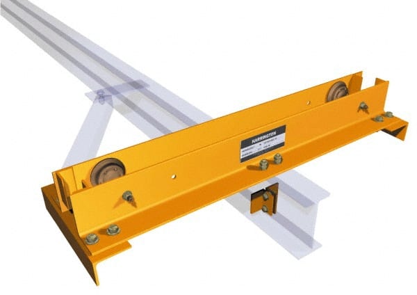 Harrington Hoist - 1,000 Lb Load Capacity, Truck Crane - End Truck - Exact Tooling