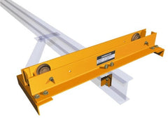 Harrington Hoist - 4,000 Lb Load Capacity, Truck Crane - End Truck - Exact Tooling