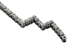 U.S. Tsubaki - 1-1/2" Pitch, Conveyor Chain - Chain No. 60, 1,410 Lb. Capacity, 10 Ft. Long, 15/32" Roller Diam, 1/2" Roller Width - Exact Tooling