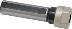 ETM - 0.022" to 0.396" Capacity, 1-3/16" Projection, Straight Shank, ER16 Collet Chuck - 3.687" OAL, 3/4" Shank Diam - Exact Tooling