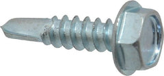 Value Collection - #10, Hex Washer Head, Hex Drive, 3/4" Length Under Head, #3 Point, Self Drilling Screw - Exact Tooling