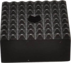 Fairlane - 3/4" Square, 10-32 Thread, 3/8" High, Extra Fine Tooth Grade, Diamond Serration, High Speed Steel, Square Positioning Gripper - 0.03 x 45A° Chamfer, Black Oxide Finish - Exact Tooling