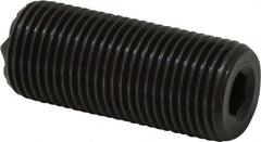 Fairlane - Serrated Tooth, 5/8-18, 1/4" Internal Hex, 1-1/2" Thread Length, Black Oxide Finish, Fully Threaded, Adjustable Positioning Gripper - Fine Tooth Grade - Exact Tooling