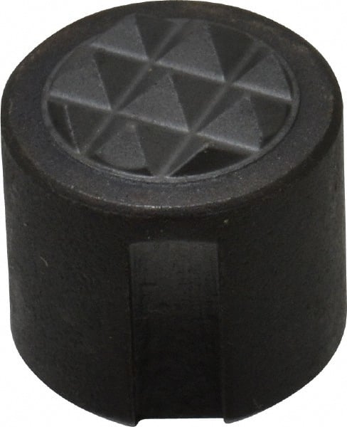 Fairlane - 10-32 Thread, 1/2" Diam, 1/2" High, Threaded, Fine Tooth Grade Diamond Serration Tooth Pattern, Carbide Tipped, Round Positioning Gripper - 0.13" Flat Width, Uncoated - Exact Tooling