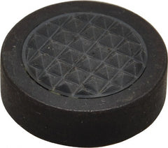 Fairlane - 1/4-28 Thread, 1" Diam, 3/8" High, Threaded, Fine Tooth Grade Diamond Serration Tooth Pattern, Carbide Tipped, Round Positioning Gripper - 3/16" Flat Width, Uncoated - Exact Tooling