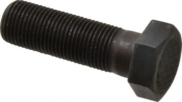 Fairlane - Serrated Tooth, 5/8-18, 2" Shank Length, 1-1/2" Thread Length, Black Oxide Finish, Hex Head, Adjustable Positioning Gripper - 3/4" Pad Diam, 15/16" Hex, 7/16" Head Height, Fine Tooth Grade - Exact Tooling