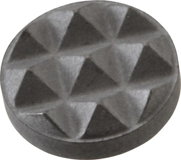 Fairlane - Fine Tooth Grade, Diamond Tooth Pattern, 3/8" Diam, Solid Carbide, Round Positioning Gripper Pad - 1/8" High - Exact Tooling