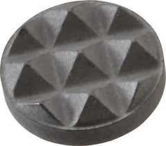 Fairlane - Fine Tooth Grade, Diamond Tooth Pattern, 3/8" Diam, Solid Carbide, Round Positioning Gripper Pad - 1/8" High - Exact Tooling