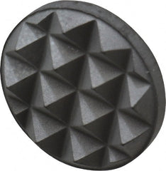 Fairlane - Fine Tooth Grade, Diamond Tooth Pattern, 1/2" Diam, Solid Carbide, Round Positioning Gripper Pad - 1/8" High - Exact Tooling