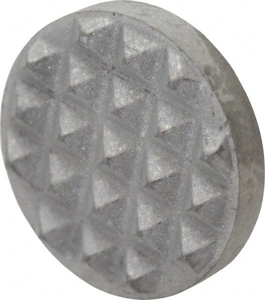 Fairlane - Extra Fine Tooth Grade, Diamond Tooth Pattern, 1/2" Diam, Solid Carbide, Round Positioning Gripper Pad - 1/8" High - Exact Tooling