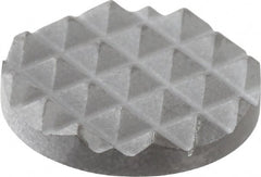 Fairlane - Fine Tooth Grade, Diamond Tooth Pattern, 5/8" Diam, Solid Carbide, Round Positioning Gripper Pad - 1/8" High - Exact Tooling