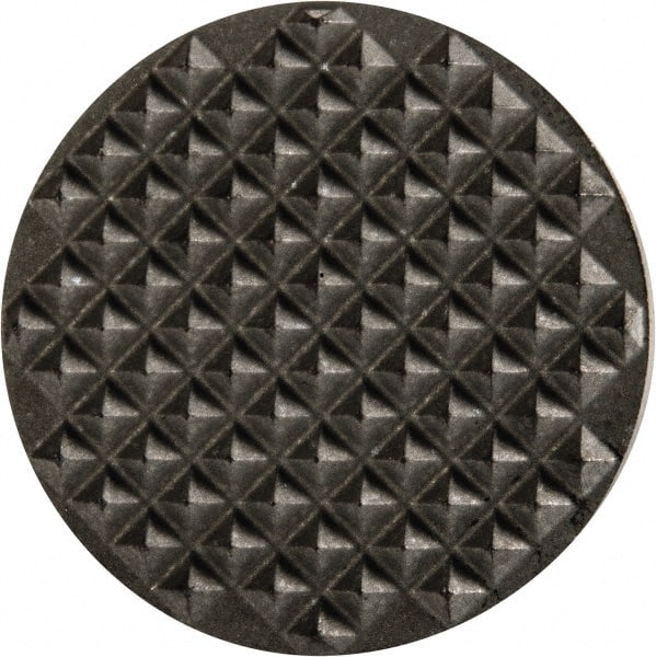 Fairlane - Extra Fine Tooth Grade, Diamond Tooth Pattern, 1" Diam, Solid Carbide, Round Positioning Gripper Pad - 5/32" High - Exact Tooling