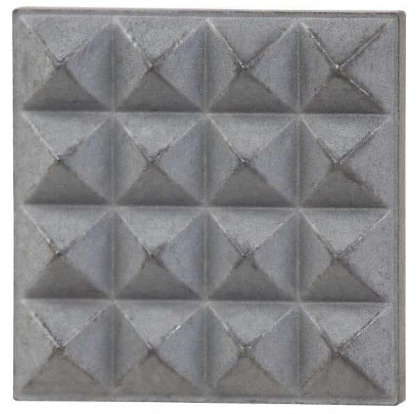 Fairlane - Extra Fine Tooth Grade, Diamond Tooth Pattern, Solid Carbide, Square Positioning Gripper Pad - 5/8" Long x 5/8" Wide x 1/8" High - Exact Tooling