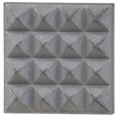 Fairlane - Fine Tooth Grade, Diamond Tooth Pattern, Solid Carbide, Square Positioning Gripper Pad - 1/2" Long x 1/2" Wide x 1/8" High - Exact Tooling