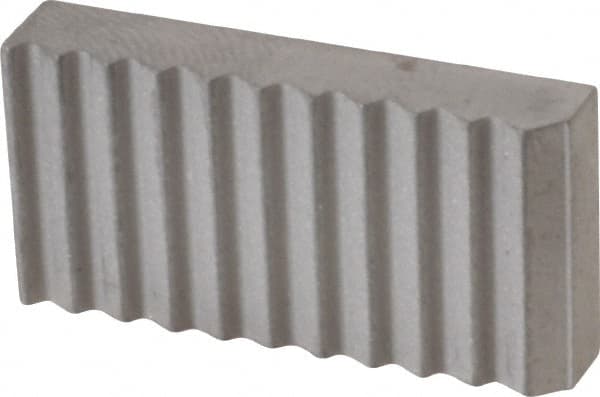 Fairlane - Saw Tooth Grade, Saw Tooth Pattern, Solid Carbide, Rectangle Positioning Gripper Pad - 1" Long x 1/2" Wide x 3/16" High - Exact Tooling