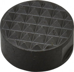 Fairlane - 1/4-28 Thread, 3/4" Diam, 3/8" High, Threaded, Fine Tooth Grade Diamond Serration Tooth Pattern, Solid Carbide, Round Positioning Gripper - 3/16" Flat Width, Uncoated - Exact Tooling