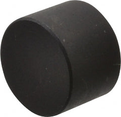 Fairlane - 3/8" OAL, 1/2" OD, Steel, Tapped Rest Button - Black Oxide Coating, 3/16" Thread Depth - Exact Tooling