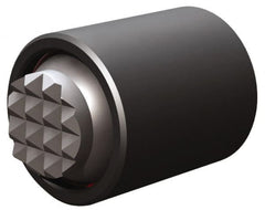 Fairlane - 4-40, 5/16" Thread Length, 5/32" Ball Diam, Serrated Ball Pad Surface, Alloy Steel, Black Oxide, Base, Swivel Action Gripper Assemblies - 3/8" Diam, 5/16" Deep Thread, 5/32" Contact Diam, 3/4" Overall Height, High Speed Steel Ball - Exact Tooling