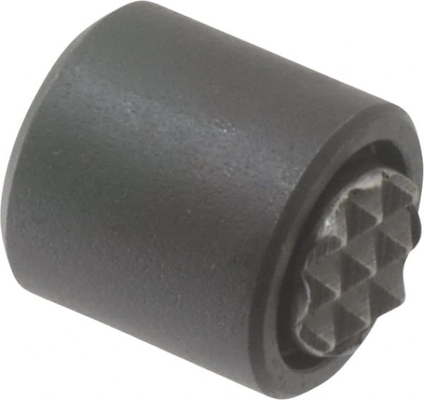 Fairlane - 10-32, 5/32" Thread Length, 5/16" Ball Diam, Serrated Ball Pad Surface, Alloy Steel, Black Oxide, Base, Swivel Action Gripper Assemblies - 1/2" Diam, 5/32" Deep Thread, 5/16" Contact Diam, 9/16" Overall Height, High Speed Steel Ball - Exact Tooling