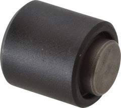 Fairlane - 10-32, 5/32" Thread Length, 5/16" Ball Diam, Flat Ball Pad Surface, Alloy Steel, Black Oxide, Base, Swivel Action Gripper Assemblies - 1/2" Diam, 5/32" Deep Thread, 5/16" Contact Diam, 9/16" Overall Height, High Speed Steel Ball - Exact Tooling